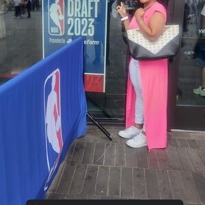 Long Hot Pink Front Split Top